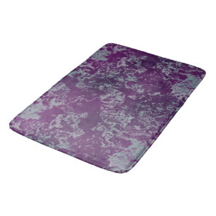 Tapete De Banheiro Abstrato de mármore azul e roxo