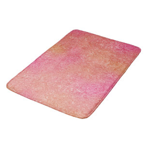 Tapete De Banheiro Abstrato de mármore rosa e laranja
