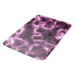 Tapete De Banheiro Abstrato de mármore roxo, rosa e escuro