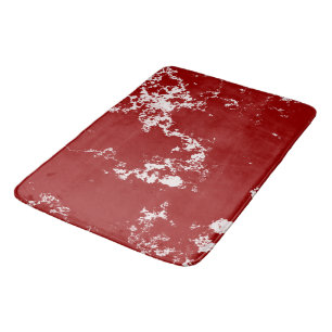 Tapete De Banheiro Abstrato de mármore vermelho e branco