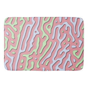 Tapete De Banheiro Abstrato do Pastel Kawaii - Design do Gráfico Colo