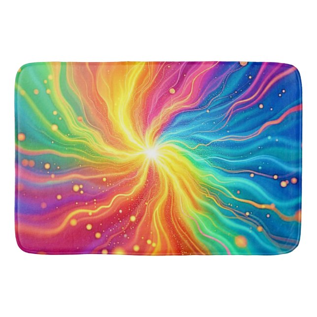 Tapete De Banheiro Abstrato Energy Burst Graphic (Frente)