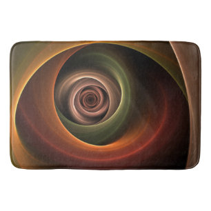 Tapete De Banheiro abstrato espiral 3D Cores quentes quentes Arte Fra