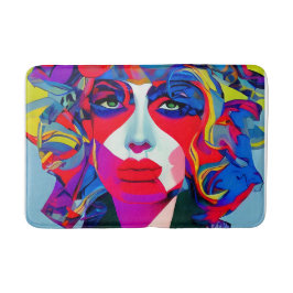 Tapete De Banheiro Abstrato fêmea