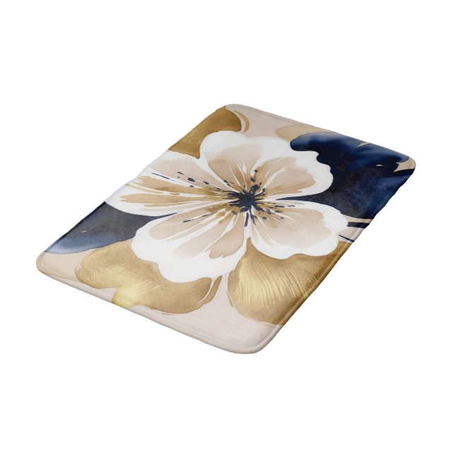 Tapete De Banheiro Abstrato Floral (Angulado)