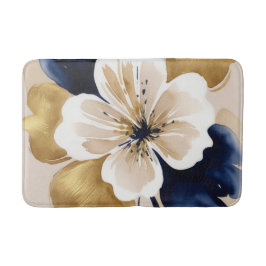 Tapete De Banheiro Abstrato Floral