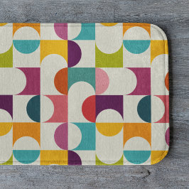 Tapete De Banheiro Abstrato Geométrico do século Médio