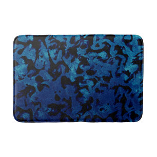 Tapete De Banheiro Abstrato Magia - Marinho Azul Grunge Preto