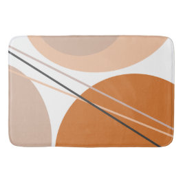 Tapete De Banheiro Abstrato moderno Geo Pastel Brown Cream Rosa