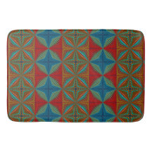 Abstrato Moderno Sudoeste Aztec Vermelho Teal Marr