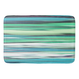 Tapete De Banheiro Abstrato nº 2: Borrão azul-aqua