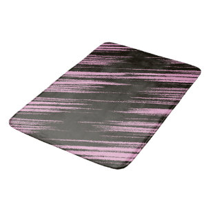 Tapete De Banheiro Abstrato rosa e preto