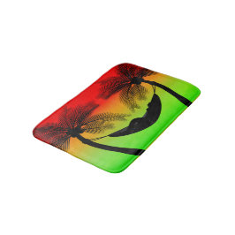 Tapete De Banheiro Abstrato Tropical Life | Hammock Silhouette