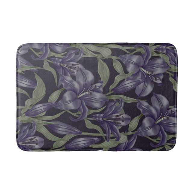 Tapete De Banheiro Aestético Padrão floral sem costura (Frente)