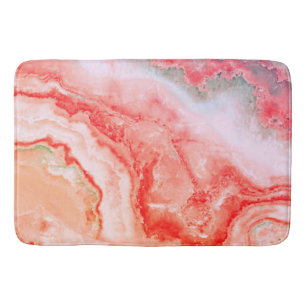 Tapete De Banheiro Agato Mineral Blush Rosa Dourado Luxo