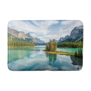 Tapete De Banheiro Água   Lago Maligne, Parque Nacional de Jasper, Ca