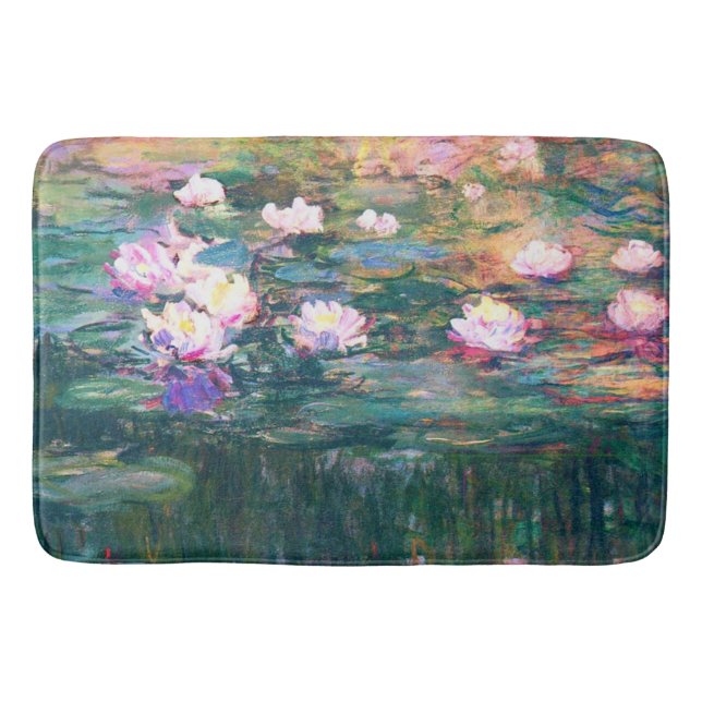 Tapete De Banheiro Água Lily Pond Monet Arte Fina (Frente)
