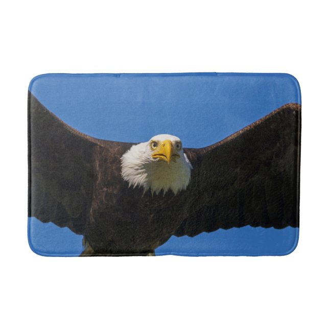 Tapete De Banheiro Águia Americana passa voando perto (Frente)
