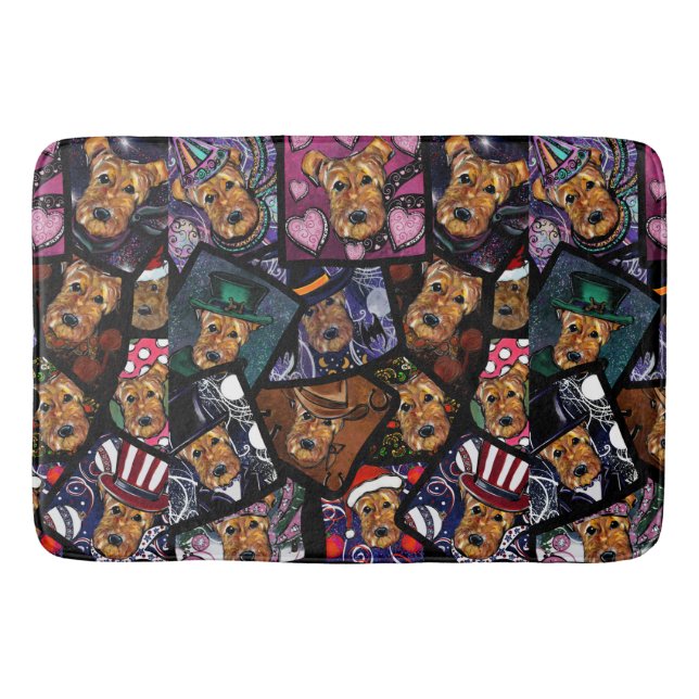 TAPETE DE BANHEIRO AIREDALE TERRIER (Frente)