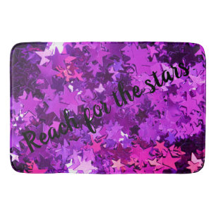 Tapete De Banheiro Alcance para Stars Purple Bath Mat