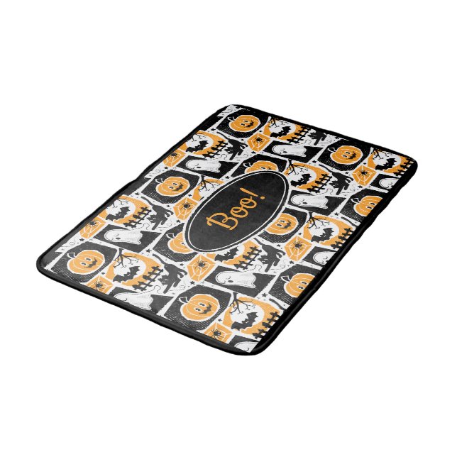 Tapete De Banheiro Alfombrilla De Baño Beware of the cat! (Angulado)