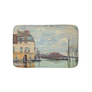 Tapete De Banheiro Alfred Sisley - Inundações em Port-Marly 1872