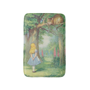 Tapete De Banheiro Alice e o gato de Cheshire
