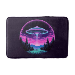 Tapete De Banheiro Alienígena Espacial Retrofuturista