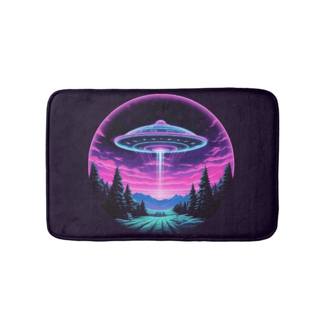 Tapete De Banheiro Alienígena Espacial Retrofuturista (frente)