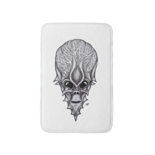 Tapete De Banheiro Alienígena, reconstrução facial do crânio afri