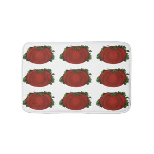 Tapete De Banheiro Alimentos Antigos, Tomate Maduro, Legumes e Frutas