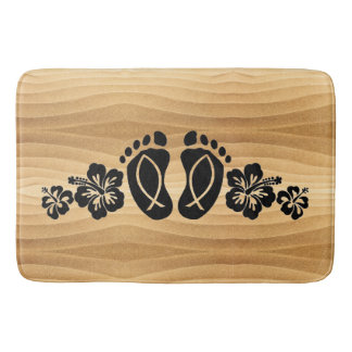 Tapete De Banheiro Aloha Hawaii Sandy Beach Bath Mat
