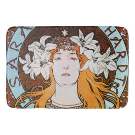 Tapete De Banheiro Alphonse Mucha Sarah Bernhardt Vintage Art Nouveau