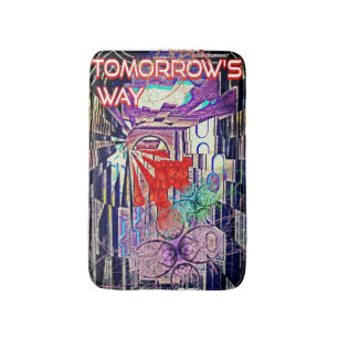 Tapete De Banheiro Amanhã é o caminho de hoje: Arte do futuro