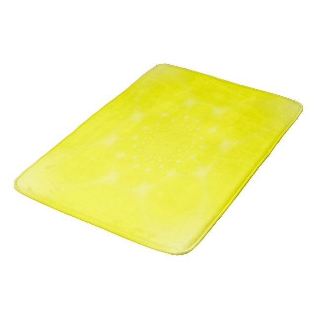 Tapete De Banheiro Amarelo Espelhado (Angulado)