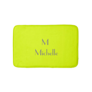 Tapete De Banheiro amarelo fluorescente - personalizado