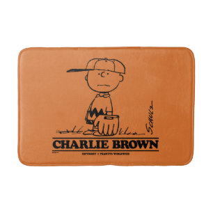 Tapete De Banheiro Amendoins Charlie Brown Jogando Bola