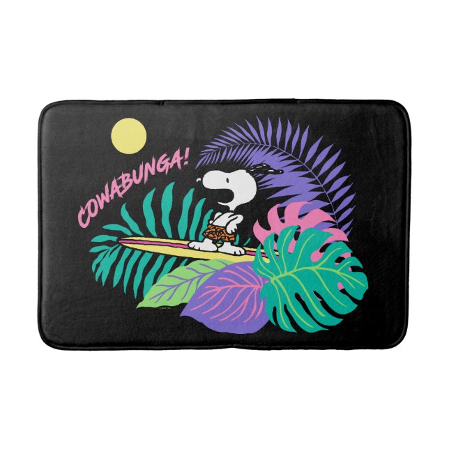 Tapete De Banheiro Amendoins | Cowabunga Snoopy (Frente)