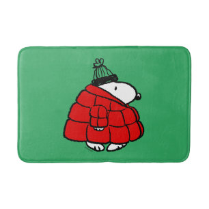 Tapete De Banheiro Amendoins   Jaqueta Snoopy Red Puffer