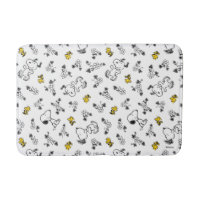 Amendoins | Padrão de Flor B&W Snoopy & Woodstock
