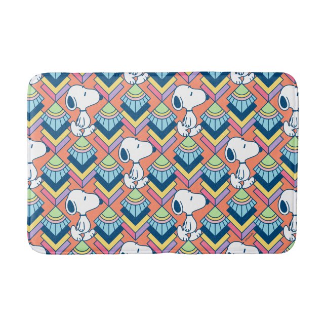 Tapete De Banheiro Amendoins | Padrão de Sonhos de Deco Snoopy (Frente)