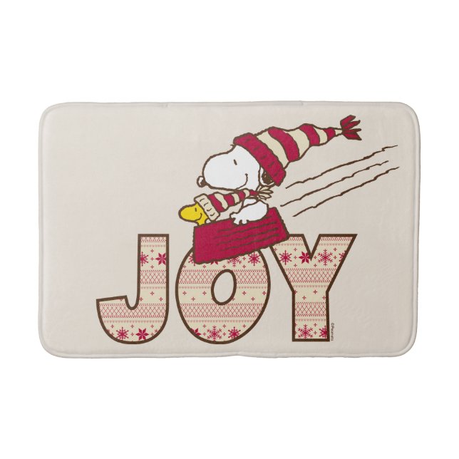 Tapete De Banheiro Amendoins | Passeio De Snoopy & Woodstock Joy (Frente)