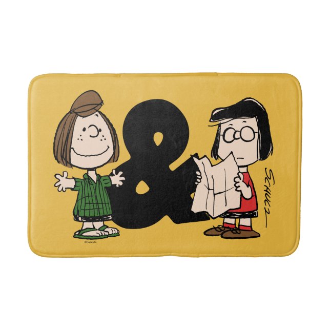 Tapete De Banheiro Amendoins | Peppermint Patty & Marcie (Frente)