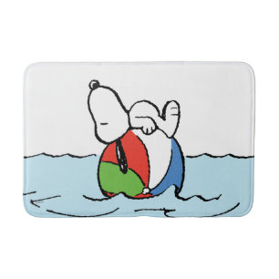Tapete De Banheiro Amendoins Snoopy Beach Ball Beach
