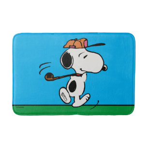 Tapete De Banheiro Amendoins Snoopy Golf Swing