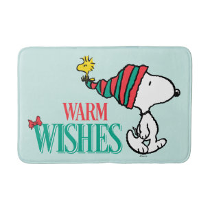 Tapete De Banheiro Amendoins Snoopy & Woodstock Warm Wish