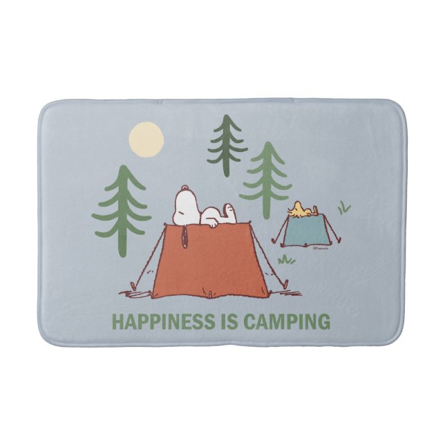 Tapete De Banheiro Amendoins | Tendas de esnoopia e de madeira (Frente)