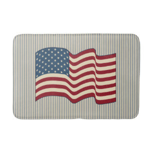 Tapete De Banheiro American Flag Bath Mat