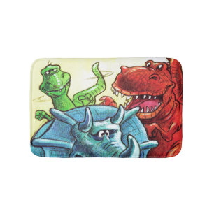 Tapete De Banheiro Amigos do dinossauro