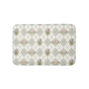 Tapete De Banheiro AMIGOS™ Padrão de Argyle de Perk Central